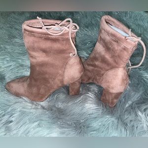 SHEIN Suede Pink bootie - Sz 6.5